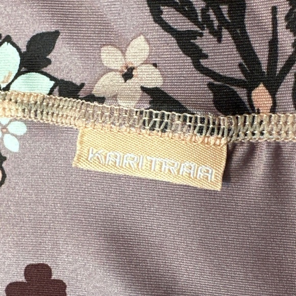 Kari Traa Base Layer Set Women's XL Extra Large Pants Top Floral Pink 622366a - Picture 2 of 15